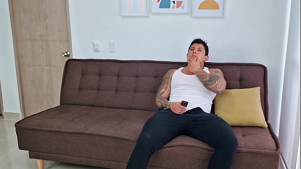 Busty MILF surprises her stepson with a blowjob and sits on his cock