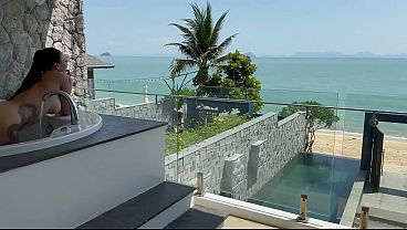 MILF SUCKS and RIDES in Jacuzzi Before ROUGH BACKSHOT